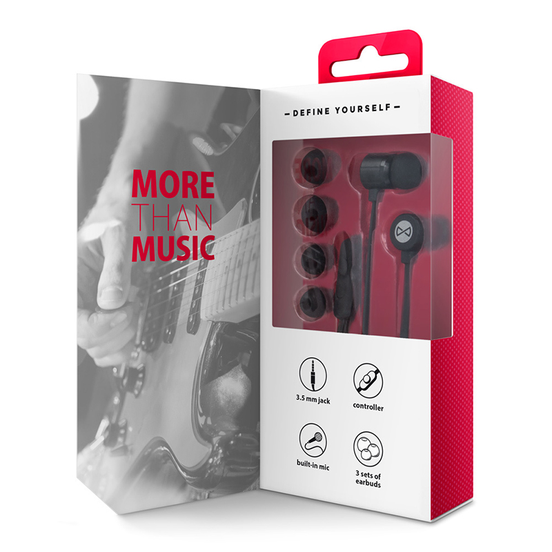 Handsfree Ακουστικά Forever MSE-200 Metal Stereo - Μαύρο Handsfree Ακουστικά Forever MSE-200 Metal Stereo - Μαύρο