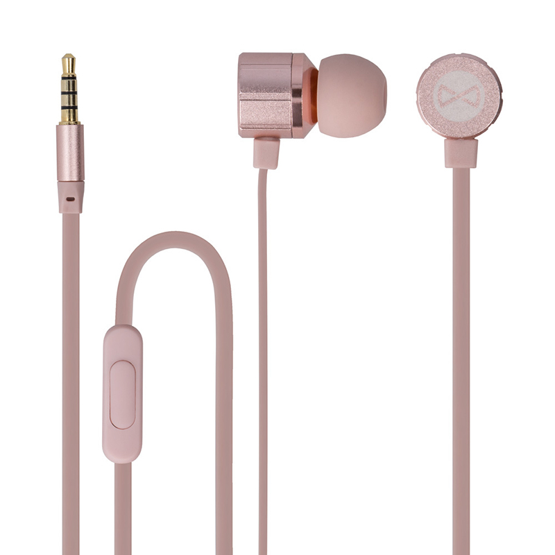 Handsfree Ακουστικά Forever MSE-200 Metal Stereo - Ροζ Χρυσό Handsfree Ακουστικά Forever MSE-200 Metal Stereo - Ροζ Χρυσό