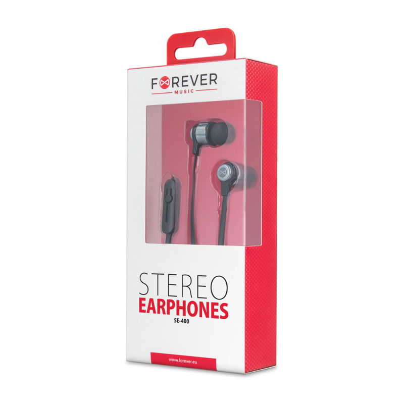 Handsfree Ακουστικά Forever SE-400 Stereo - Μαύρο Handsfree Ακουστικά Forever SE-400 Stereo - Μαύρο