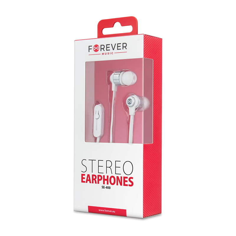 Handsfree Ακουστικά Forever SE-400 Stereo - Άσπρο