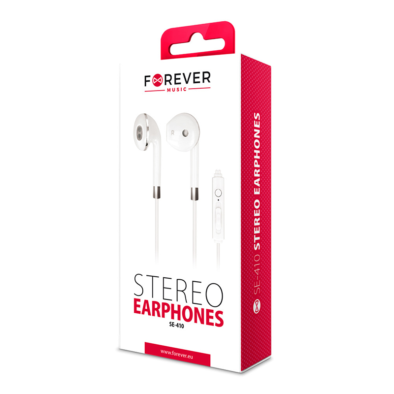 Handsfree Ακουστικά Forever SE-410 Stereo - Άσπρο Handsfree Ακουστικά Forever SE-410 Stereo - Άσπρο
