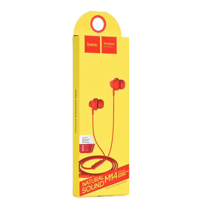 Handsfree Ακουστικά HOCO M14 - Κόκκινο Handsfree Ακουστικά HOCO M14 - Κόκκινο