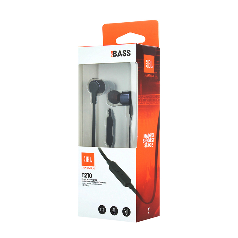 Handsfree Ακουστικά JBL T210 - Μαύρο Handsfree Ακουστικά JBL T210 - Μαύρο