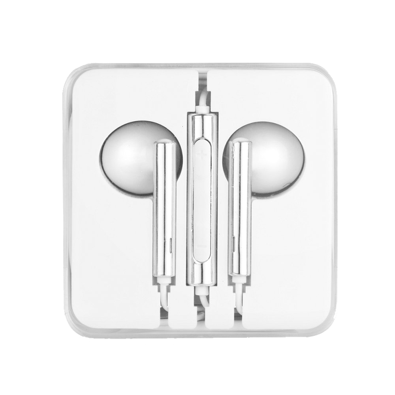 Handsfree OEM Stereo Ακουστικά Enjoy - Ασημί / Άσπρο