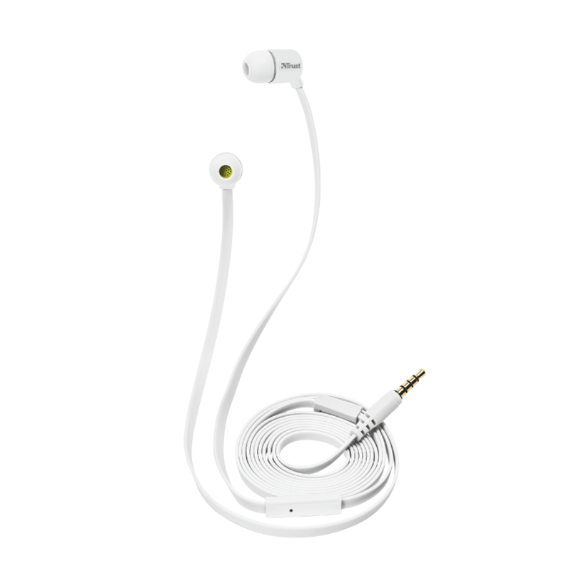 Handsfree Ακουστικά Trust Duga - Άσπρο Handsfree Ακουστικά Trust Duga - Άσπρο