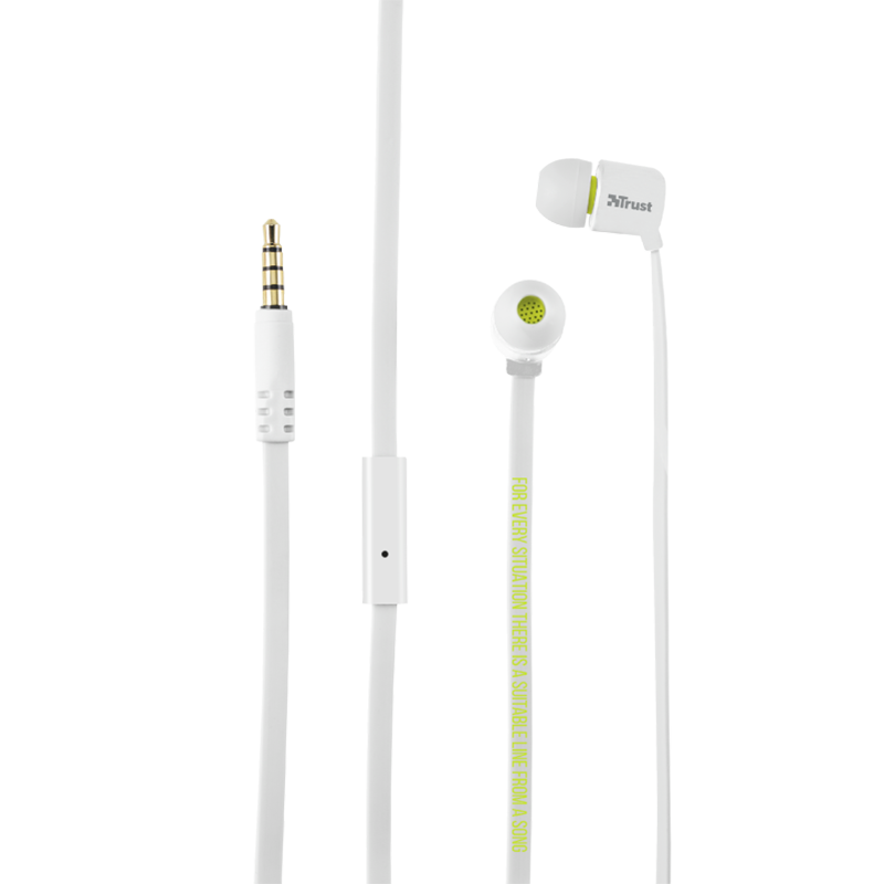 Handsfree Ακουστικά Trust Duga - Άσπρο Handsfree Ακουστικά Trust Duga - Άσπρο