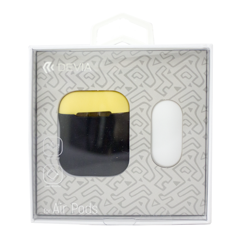 Θήκη Devia Naked2 για Apple AirPods - Μαύρο/Κίτρινο Θήκη Devia Naked2 για Apple AirPods - Μαύρο/Κίτρινο