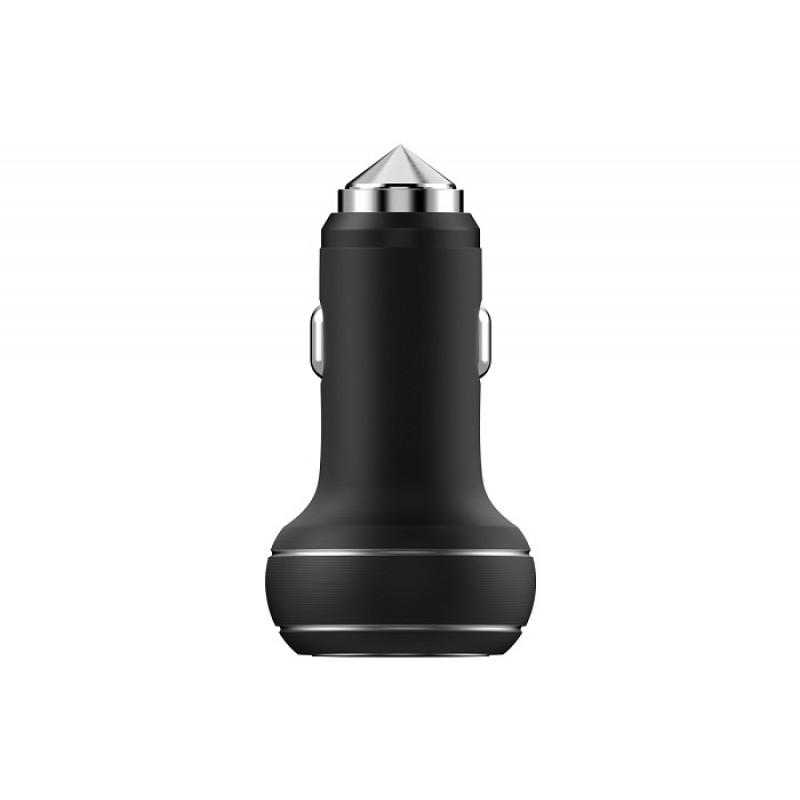 Φορτιστής Αυτοκινήτου DEVIA Thor Dual USB Emergency Hammer - Μαύρο