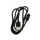 Καλώδιο φόρτισης και μεταφοράς δεδομένων MICRO USB ΣΕ USB 1m - Μαύρο