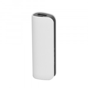 Powerbank 2600mAh Leather - Άσπρο