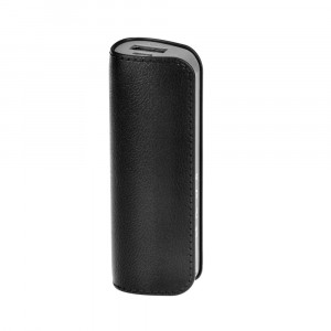 Powerbank 2600mAh Leather - Μαύρο