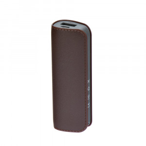 Powerbank 2600mAh Leather - Καφέ
