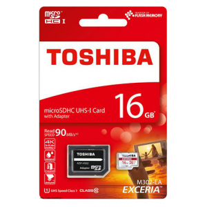 Κάρτα Μνήμης Toshiba Exceria M302-EA MicroSDHC UHS-I U1 16GB Class 10