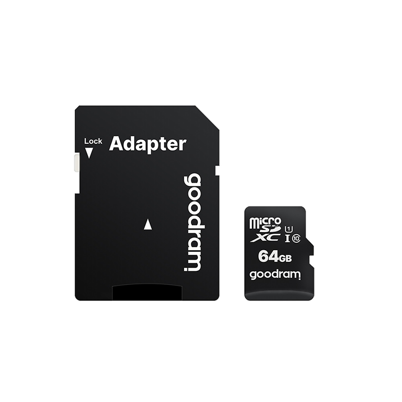 Κάρτα Μνήμης GOODRAM microSDXC 64GB CLASS 10 UHS I με Αντάπτορα