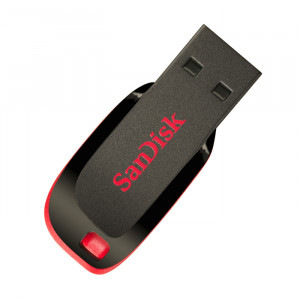 Στικάκι USB SANDISK Pendrive 16GB CRUZER BLADE USB 2.0 - Μαύρο