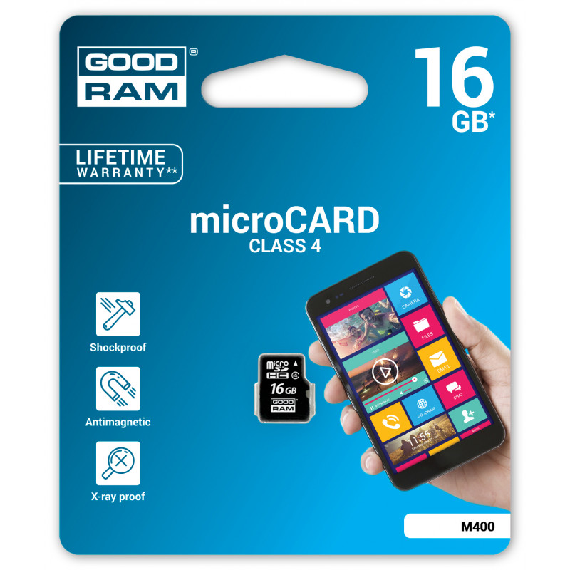 Κάρτα Μνήμης GoodRam MicroSDHC UHS-I U1 16GB m400 Class 4