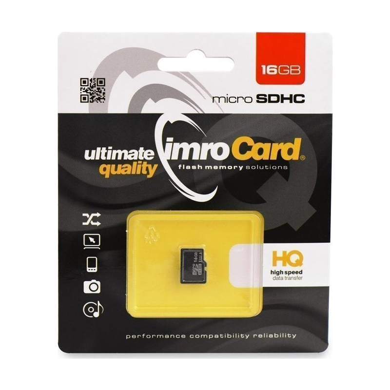 Κάρτα Μνήμης IMRO MicroSD 16GB UHS-I cl.10