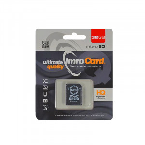 Κάρτα Μνήμης IMRO MicroSDHC 32GB UHS-I cl.10 με Αντάπτορα