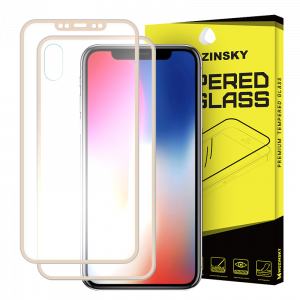 Tempered Glass Wozinsky Edge to Edge Aluminum Frame για Apple iPhone XS / X - Χρυσό