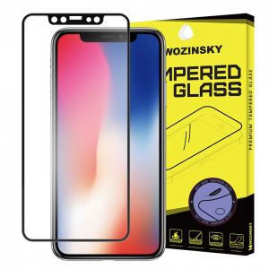 Tempered Glass Wozinsky 9H Προστασία Οθόνης Full Cover Soft Frame για Apple iPhone XS / X - Μαύρο
