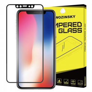 Tempered Glass Wozinsky Full Screen Super 9H Προστασία οθόνης για Apple iPhone XS / X - Μαύρο