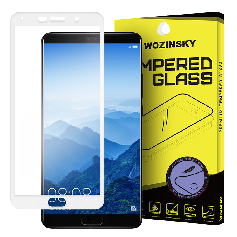 Tempered Glass Wozinsky 9H Προστασία Οθόνης Full Cover Soft Frame για Huawei Mate 10 - Άσπρο