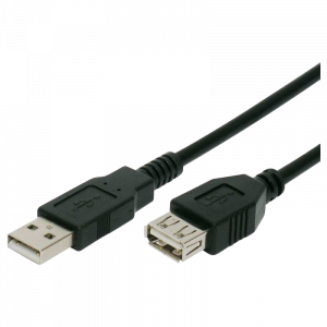 Καλώδιο Powertech USB (M) σε USB (F) 1.5m - Μαύρο