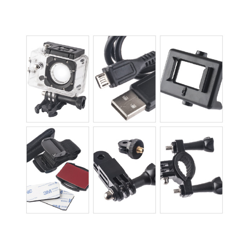 Action Camera Forever SC-100 HD 720p - Μαύρο Action Camera Forever SC-100 HD 720p - Μαύρο