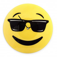 Ρολόι Τοίχου Γυάλινο Cool Emoji