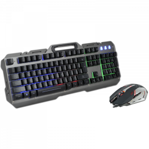 Gaming Πληκτρολόγιο και Ποντίκι Rebeltec Interceptor - Γκρι
