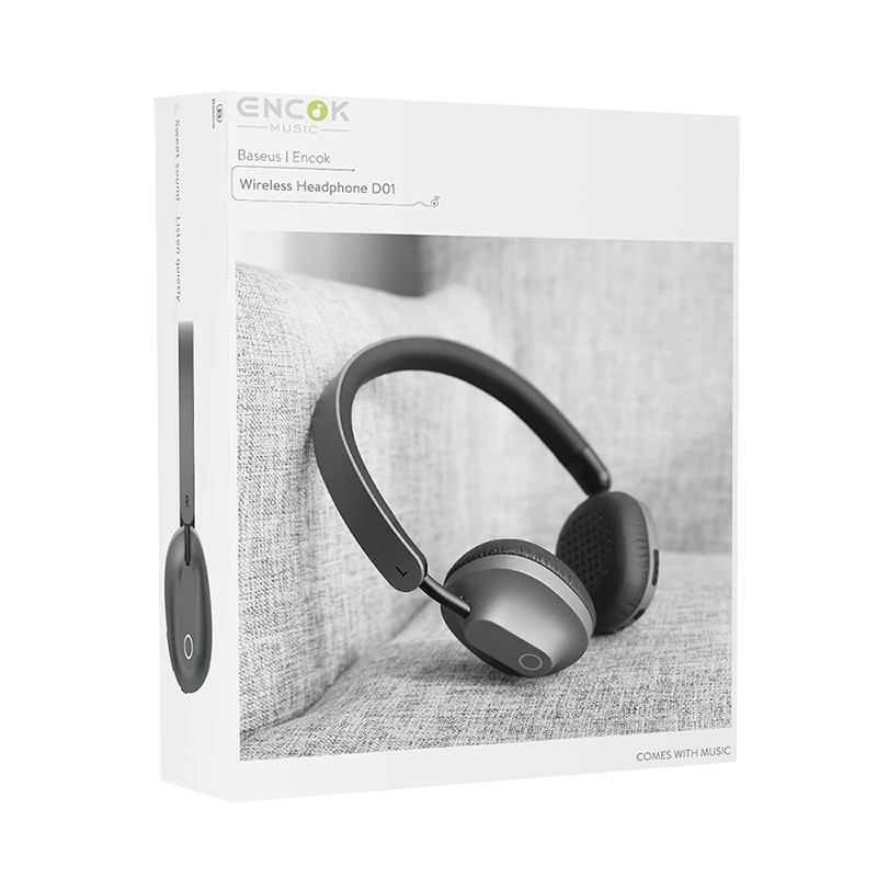 Headphones Bluetooth Baseus Encok D01 - Μαύρο Headphones Bluetooth Baseus Encok D01 - Μαύρο