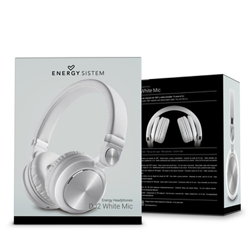 Headphones Energy Sistem DJ2 mic Άσπρα Headphones Energy Sistem DJ2 mic Άσπρα