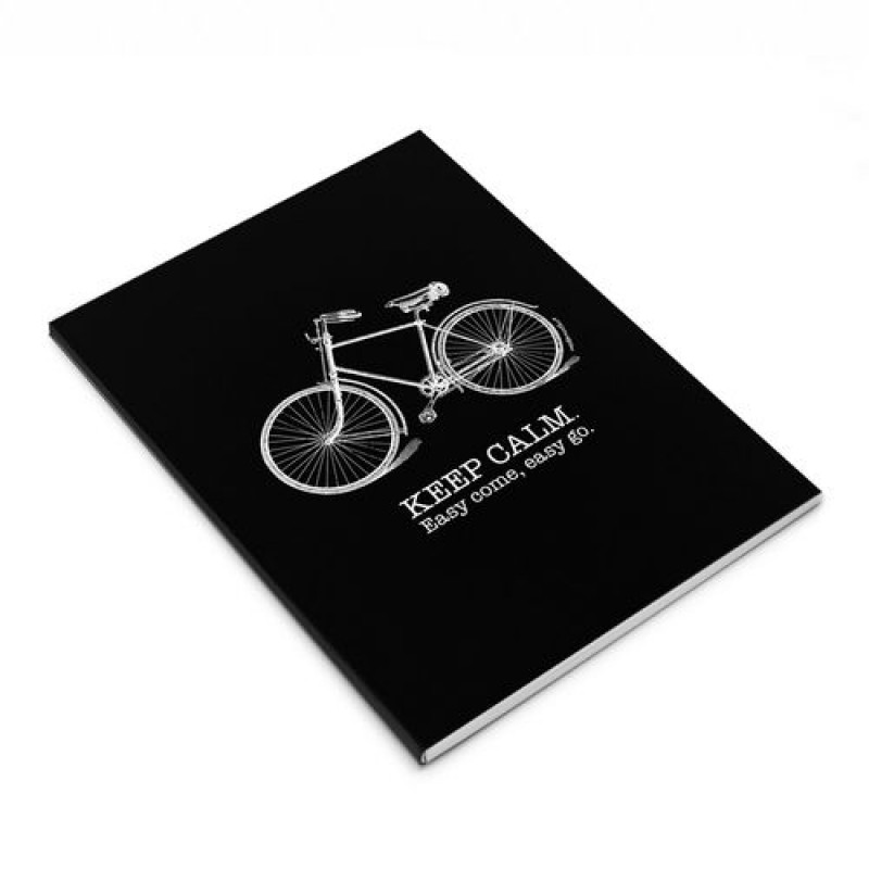 Σημειωματάριο MakeNotes Bike A5 80 φύλλα Καρέ - Μαύρο