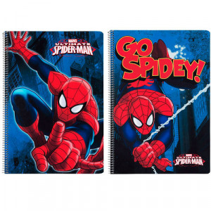 Τετράδιο σπιράλ με σκληρό εξώφυλλο Spiderman Marvel Action A4 