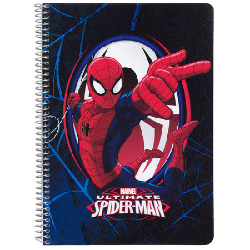 Τετράδιο σπιράλ με σκληρό εξώφυλλο Spiderman Marvel Action A5 