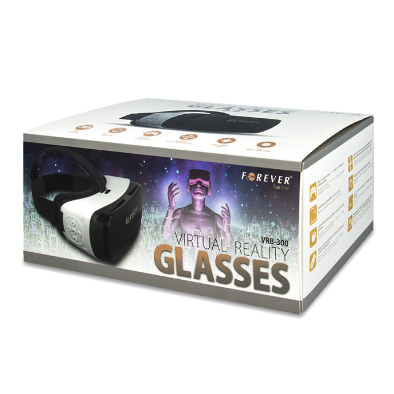 3D VR Headset Forever VRB-300 - Μαύρο/Άσπρο 3D VR Headset Forever VRB-300 - Μαύρο/Άσπρο